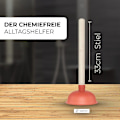 Miniatyrbild 4 av 5: Avloppsrensare Kolv - 140 Mm - Sugkolv Piprensare - För Handfat, Toaletter, Kök, Duschar, Toaletter