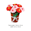 Miniatyrbillede 3 af 3: 5 sæt nonwoven blomsterhåndværkssæt blomsterkunst håndværkssæt DIY blomsterhåndværkssæt til børn Random Color 19X10X10CM