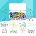 Pikkukuva 3 / 3: 60 kpl Paper Pin Stationery Planner -klipsit Toimistoklipsit Puristin 60pcs