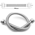 Miniatyrbild 5 av 5: 1 st flexibla rör för badrum/kök/toalettkranar British Standard Pipe M10 X1/2 Passform 500 mm lång