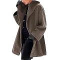 Pikkukuva 4 / 5: Trendikäs Monivärinen Naisten Villa Takki Trench Takki Pitkä Lämmin Talvi Parka Kauluksella blue 4XL