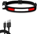 Oppladbare vanntette hodelykter med 5 moduser, Halolight 350 lumen, hodelykt for løping, barn, camping, sykling, fiske, lyssterk LED-hodelykt