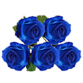 Miniatyrbilde 1 av 5: 5 stk. Rosebukett Realistisk Falsk Rose Bryllup Familie Fest Dekorasjon Event Gave blue