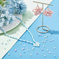 Miniatyrbilde 5 av 5: 1500 stk. Godterifargede Frøperler 15 Farger Glassperler 6/0 4mm Midjeperler Avstandsperler Lite Glassperlesett for DIY Håndverkstilbehør Øredobber Halskjeder B