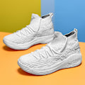 Miniatyrbillede 2 af 5: Herre Basketballsko Åndbare Skridsikre Sports Løbesko 6907 White EU 39