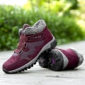 Miniatyrbilde 4 av 5: Snørestøvler for kvinner, vanntette, slip-on, pelsforede sneakers, varme vintersko 2K6137 Red 39