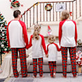 Miniatyrbilde 2 av 5: Julepyjamas for Familie Matchende Sett Myke Høytids-Jule-PJs Nattøy Baby 12M