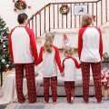 Miniatyrbilde 2 av 5: Julepyjamas for Familie Matchende Sett Myke Høytids-Jule-PJs Nattøy Mom M