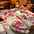 Miniatyrbild 3 av 5: 400 stjälkrosblad för bröllop Blomsterflicka Korg Mittengång Middagsbord Centerpieces Fest Brudpar Romantisk Dekoration Style 4