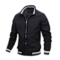 Miniatyrbild 5 av 5: Chad Varsity Bomber Jacket Herr Casual Jacka Dragkedja Upp Lätt Sportkläder Jacka 2XL Yellow