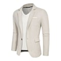 Miniatyrbild 1 av 5: Herr Blazer Slim Fit Kavaj, Enknäppt Enknapps Kavaj Beige M