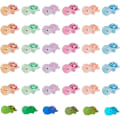 Miniatyrbillede 1 af 5: 1 Æske 36 stk. Skildpadde Resin Charms Selvlysende Skildpadder Mini 3D Dyr Cabochons Sommer Ocean Hawaii Skildpadde Flatback Charms til Udsmykning Scrapbooking