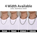 Miniatyrbild 3 av 5: Halsband i äkta guldpläterad Miami Cuban Chain för män och kvinnor, acsergery
