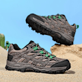 Miniatyrbillede 3 af 5: Herre Dame Vandresko Lav Top Sneakers Til Udendørs Trailløb Trekking Vandring 3D2388 Brown EU 44