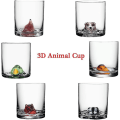 Miniatyrbillede 3 af 3: 460 ml 3D Dyr/Kæledyr Krystalglas Kop, usædvanlige Unikke Klare Glas Te Kaffe Kopper Rejse Krus Sød Kat Kop