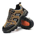 Miniatyrbild 3 av 5: Herrsneakers Lågtopps Vandringsskor För Utomhusspårning Vandring Promenader 102 Brown EU 44