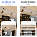 Miniatyrbillede 4 af 5: 5 stk. MR16 LED-lamper Varm Hvid 3000k, MR16 GU5.3 LED 5W erstatning for 50W 40W halogenlampe, 500lm, AC/DC 12V Reflektor LED-pærer, ingen flimmer, ikke dæmpbar