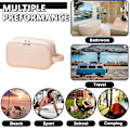 Miniatyrbillede 5 af 5: Rejse Kosmetiktaske Makeup Organizer Taske, Toilet taske Til Opbevaring Med Justerbart Ruminddeling white