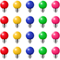 Miniatyrbild 1 av 5: 20 st 3w E27 Färg LED-lampa, 100lm 220v, 180(4 per färg)
