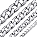 Miniatyrbild 1 av 5: Halsband i äkta guldpläterad Miami Cuban Chain för män och kvinnor, acsergery