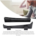 Miniatyrbild 2 av 5: Horisontellt Stativ för PS5 Slim Console, PS5 Base Stand, Halkfri Botten