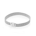 Miniatyrbillede 1 af 5: Vævet Armbånd Dame Smykker Charm Basis Stil Kæreste Fødselsdagsgave 19CM Silver