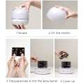 Miniatyrbilde 5 av 5: Stjernehimmel Projektorlampe, 360 Roterende 6 Forskjellige Projeksjonsfilmer LED Nattlys USB Lading Stjernelys Projektor