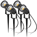 Pikkukuva 1 / 5: 4 COB LED säädettävän kohdevalon sarja 5W 220V piikillä (kylmä valkoinen)
