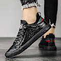 Miniatyrbillede 5 af 5: Herre Casual Sko Flade Sneakers Fr2159 Black EU 40