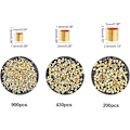 Miniatyrbillede 3 af 5: 3000 stk. messingrør krympeperler snorende hætter diameter