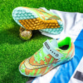 Miniatyrbild 5 av 5: Barn Fotbollsskor Vuxna Hög Ankel Fotbollsskor Gräs Träning Sport Skor Sneakers 3B2302 Green 31