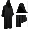 Miniatyrbillede 3 af 5: Service Voksen Halloween Kostume Hængende Karneval Kostume Tunika Hættetrøjer Frakke Cosplay Kappe black M