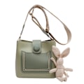Miniatyrbild 1 av 5: Ny Pu Tote Bag Mode Handväska Axelväska Joker Retro Slung Bucket Bag green