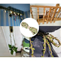 Pikkukuva 5 / 5: Vihreät Lehdet Lehtikoriste Nauha 21 Jaardia DIY Askarteluun Juhliin Häihin Kodin Koristeluun Style 1