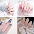 Miniatyrbild 4 av 5: 2 lådor nagelkonst pärlor Flatback pärlor nagel charms guld silver vit halvrund nagelkonst tillbehör lyxig design nageltillbehör strass blandade