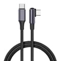 PD100W USB C till Typ C Snabbladdningsdatakabel 90 Graders Vinkel För Surfplattor och Bärbara Datorer 1m