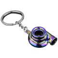 Miniatyrbillede 1 af 3: Turbo Nøglering Autodele Model Nøglering Kreativ Turbolader Metal Nøglevedhæng