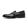 Miniatyrbilde 2 av 5: Klassiske, moderne, formelle Oxford-sko for menn med snøring, sko i skinn, fritidssko a7755 Black EU 40