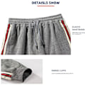 Miniatyrbillede 6 af 6: Herre Fleece Joggingbukser Casual Termobukser Vinter Varme Joggers Bukser Jogging Træningsdragt Bukser sort M