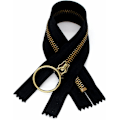 Pikkukuva 2 / 5: 10 kpl 23 cm (9 tuuman) vetoketju, #5 antiikkimessinkipinnoitettu metallivetoketju, suljettu pää rengasvetimellä, laukkujen, askartelujen ja takkien ompeluun