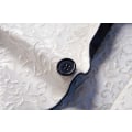 Miniatyrbillede 4 af 5: Herre Blomstret Revers Blazer Jakkesæt Print Dinner Smokingjakke white xxl