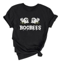 Miniatyrbillede 1 af 5: Bumble Bee T-shirt, Boo Bees Sjov Halloween T-shirt Black XL