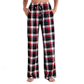 Miniatyrbillede 1 af 4: Dame Pyjamasbukser Stræk Lounge Bukser Ternede Pyjamasunderdele Brown M