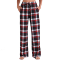 Pikkukuva 1 / 4: Naisten pyjamahousut joustavat olohousut ruudulliset pyjaman alaosat Brown 2XL