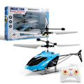 Miniatyrbild 1 av 4: Fjärrkontroll Induktionsflygplan Mini Drönare Flygande Leksaker Röd Lättvikt Lätt Att Bära Gest Plast ABS Helikopter Blue