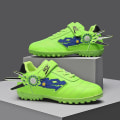 Miniatyrbillede 3 af 5: Drenge Piger Fodboldstøvler Anti-Slip Fodboldstøvler Knopper Græs Fodbold Sneakers y210 Green EU 38