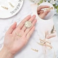 Miniatyrbild 3 av 5: 1 Ask 5 Stk Guld Kärlek Berlocker Zirkonia Mikro Pave Kubisk Ord Hängande Smycken Mässing CZ Stenar Ord Berlocker Pärlor för Smyckestillverkning Berlocker DIY Alla Hjärtans Dag Gåva