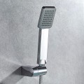 Miniatyrbillede 3 af 5: Trykvandsbesparende Brusehoved - Universal Håndbruser 1/2 Tomme Interface, Badeværelse Håndbruser Firkantet, Krom