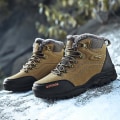 Miniatyrbillede 4 af 5: Herre Vandresko Mid-Top Varme Fleece Bomuldssko Fr9055 Khaki EU 43