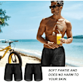 Miniatyrbild 2 av 5: Althee herr engångsboxershorts svarta boxershorts engångsunderkläder för resor S-2xl L